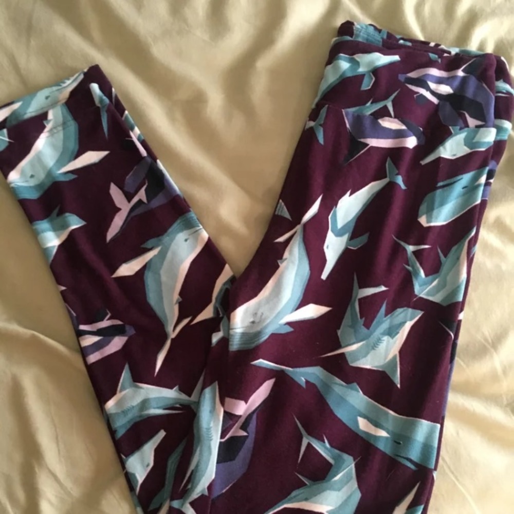 Lularoe os whale/shark leggings